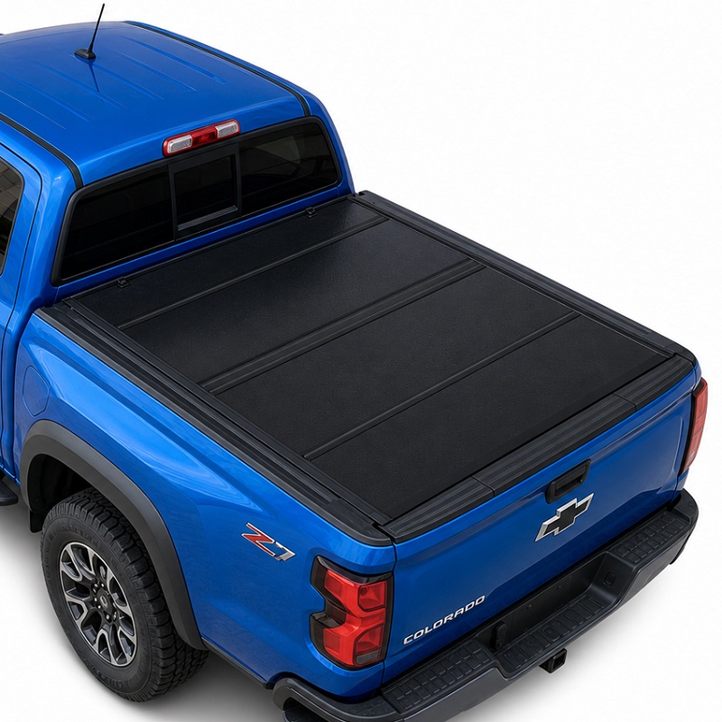 Vỏ Tonneau gấp bốn cứng cấu hình thấp cho Chevy Colorado