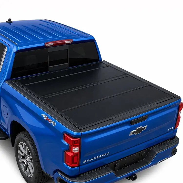 Bìa Tonneau cứng gấp bốn lần cấu hình thấp cho Chewy Silverado