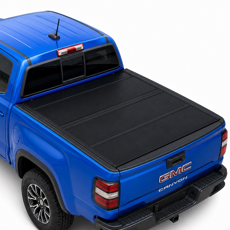 Vỏ bọc Tonneau cứng gấp bốn lần cấu hình thấp cho GMC Canyon
