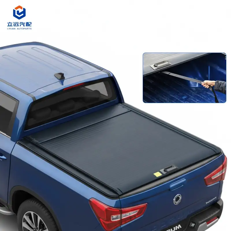 Vỏ Tonneau bằng nhôm cứng có thể thu vào bằng tay cho Ssangyong